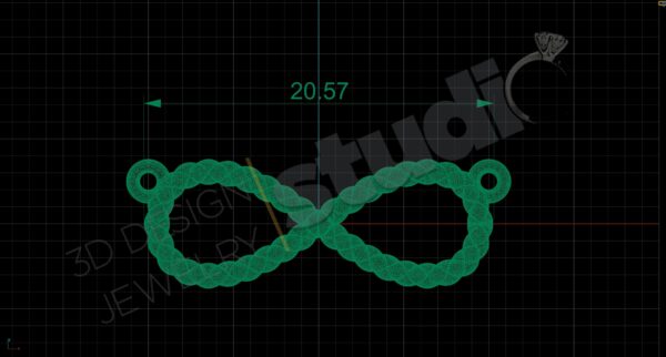 Infinity Brait Pendant - Image 2