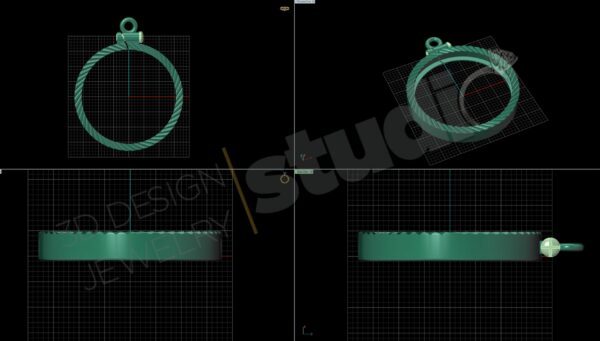 Coin bezel Pendant - Image 2