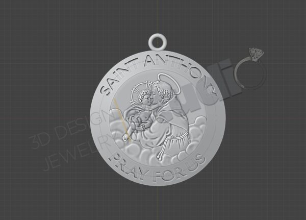 Saint Anthony Pendant - Image 2