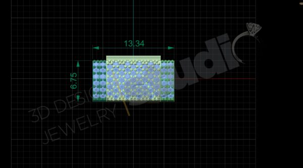 Chain box 13x6.5 with gems - Image 2
