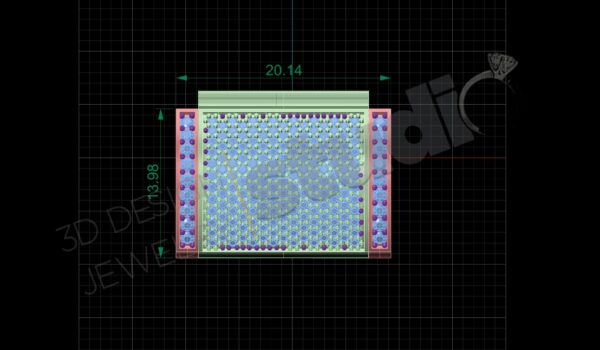 Chain box 20x14 with gems - Image 2