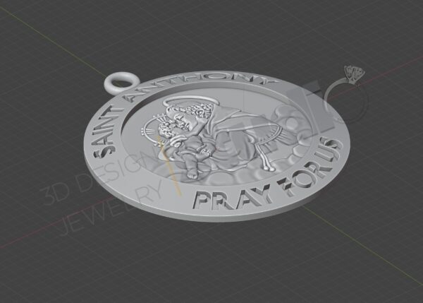 Saint Anthony Pendant - Image 3