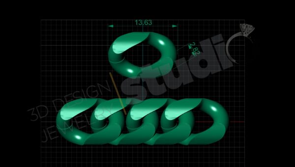 Miami Cuban link 34.6x9.25 with no gems - Image 3