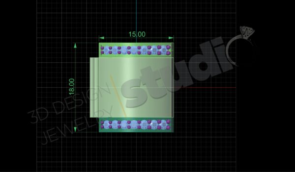 Chain box 18x15(ver2) with gems - Image 3