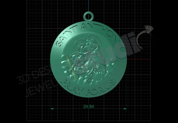 Saint Anthony Pendant - Image 4