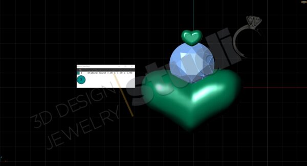Heart Gem Pendant - Image 4