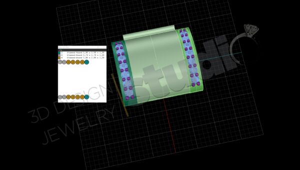 Chain box 18x15(ver2) with gems - Image 5