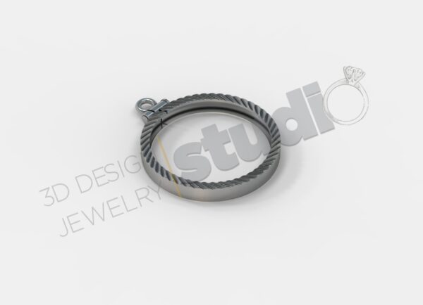 Coin bezel Pendant