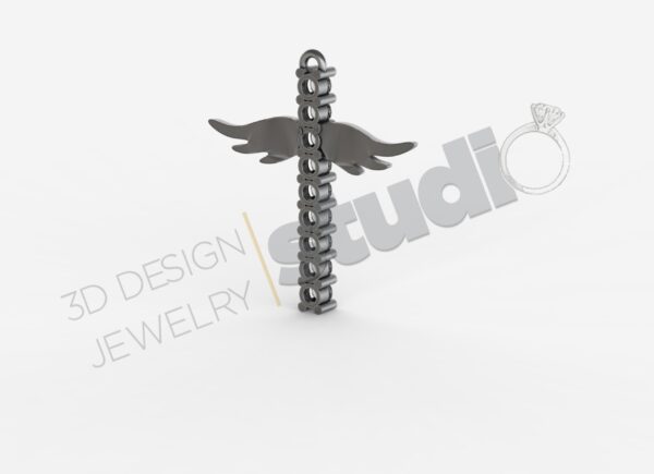 Wings Cross Pendant - Image 6
