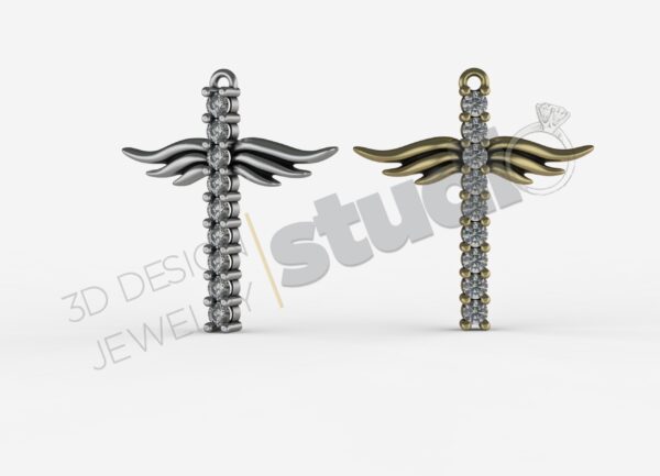 Wings Cross Pendant - Image 5