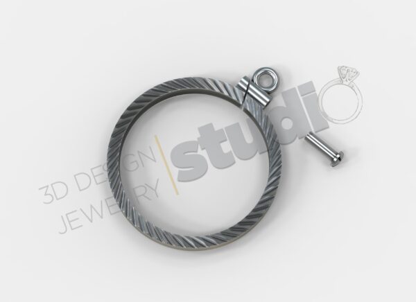 Coin bezel Pendant - Image 8